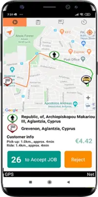 eTaxiCyprus driver android App screenshot 0